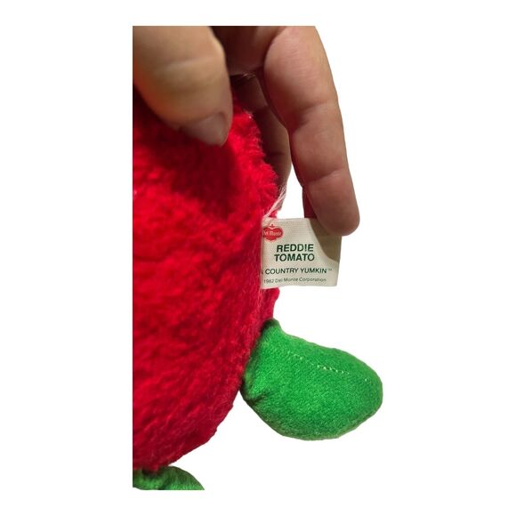 6 Del Monte Country Yumkins Fruit Vegetable Crow Tomato Corn Plush Vintage 1980s - Picture 3 of 13